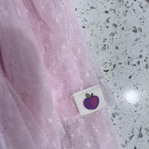 Cheeky Plum Holiday Leotard Pink White Long Sleeve Dress 2t Toddler Christmas - Picture 4 of 4